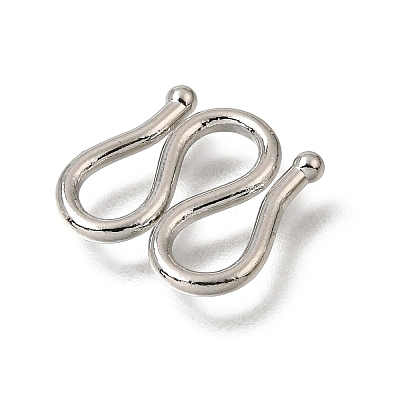 Brass M-Hook Clasps KK-CBA0DF0-14C-P-1