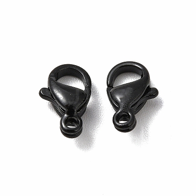 Spray Painted 304 Stainless Steel Lobster Claw Clasps STAS-R120-01A-02-1