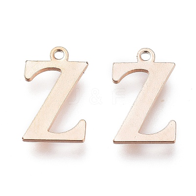 PVD Vacuum Plating  304 Stainless Steel Charms STAS-H112-Z-RG-1