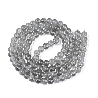 Transparent Glass Imitation Cat Eye Beads Strands GLAA-Q110-01B-02-1