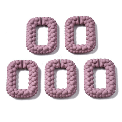 Spray Painted CCB Plastic Linking Rings CCB-Q091-009D-1