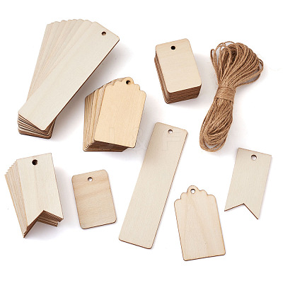 Unfinished Wood Big Pendants WOOD-TA0002-27-1