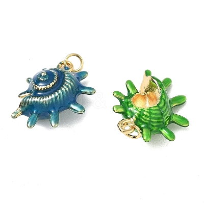 Brass Enamel Pendants KK-CBA57A9-04G-1