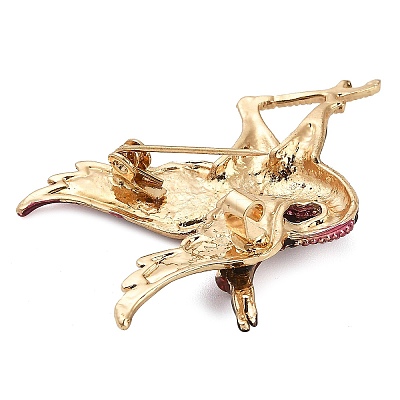 Red-crowned Crane Enamel Pins JEWB-S035-01G-01-1