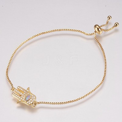Adjustable Brass Bolo Bracelets BJEW-E333-01G-A-1