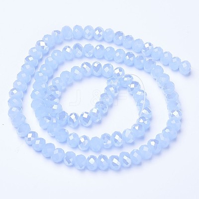 Electroplate Glass Beads Strands EGLA-A034-J2mm-B02-1