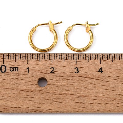 Brass Hoop Earrings X-EC107-1NFG-1
