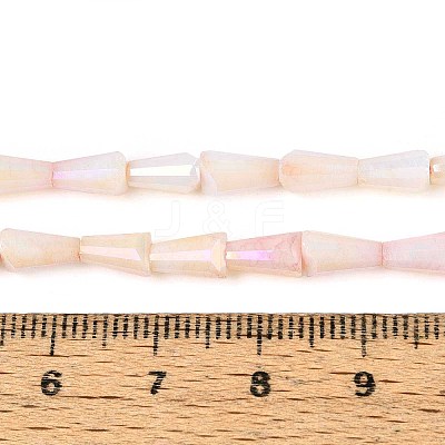 Anti-Tarnish Electroplate Glass Beads Strands GLAA-T025-27D-1