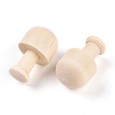Unfinished Wood Mushroom Ornaments WOOD-T032-10-1