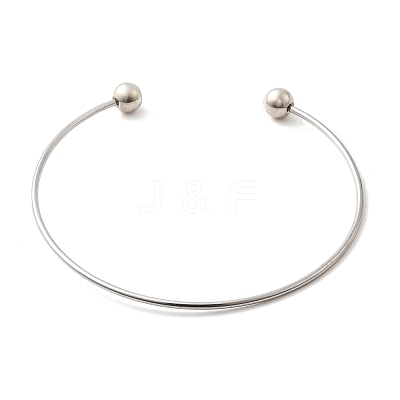 1.8MM 201 Stainless Steel Cuff Bangle Making BJEW-Z144-01P-02-1