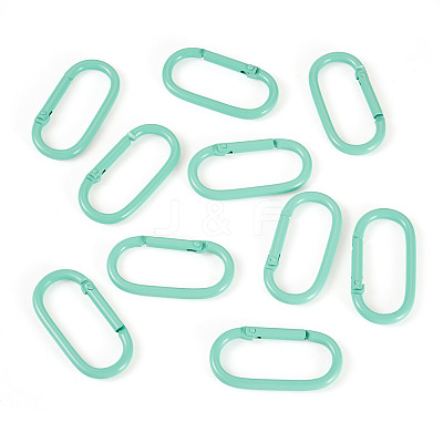 10Pcs Alloy Spring Gate Rings FIND-TA0009-25M-1