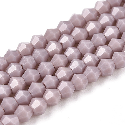 Opaque Solid Color Imitation Jade Glass Beads Strands EGLA-A039-P2mm-D13-1