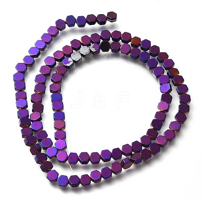 Electroplated Synthetic Non-magnetic Hematite Beads Strands G-C154-B01-01E-1