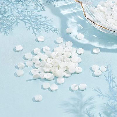 Natural Trochid Shell/Trochus Shell Beads Strands SSHEL-NB0001-35B-1