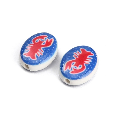 Printed Handmade Porcelain Beads PR-CBAB520-01B-1