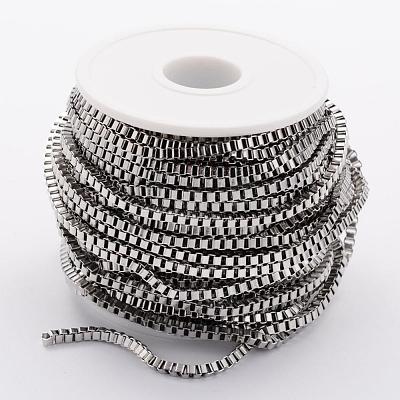 Tarnish Resistant 304 Stainless Steel Venetian Chains CHS-H007-18P-1