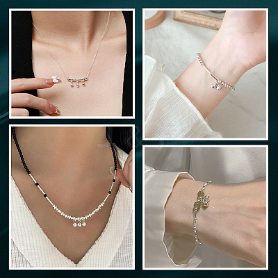 6Pcs 3 Styles 925 Sterling Silver Pendants STER-BBC0007-87-1