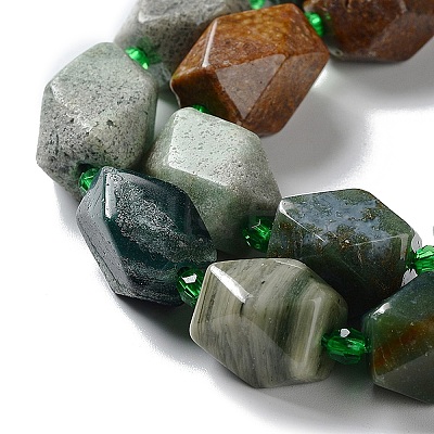 Natural Indian Agate Beads Strands G-C182-29-02-1