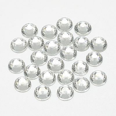 Flat Back Glass Rhinestone Cabochons RGLA-T090-SS40-01-1