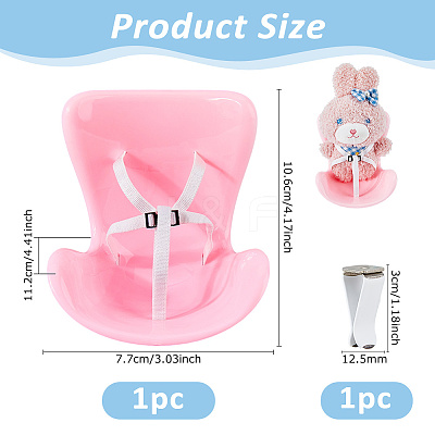 1Set Plastic Chair Display Ornaments DJEW-DC0001-14B-1