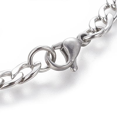 Tarnish Resistant 304 Stainless Steel Figaro Chain Bracelets BJEW-E369-06P-1