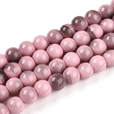 Baking Paint Glass Beads X1-DGLA-N013-8mm-09-1