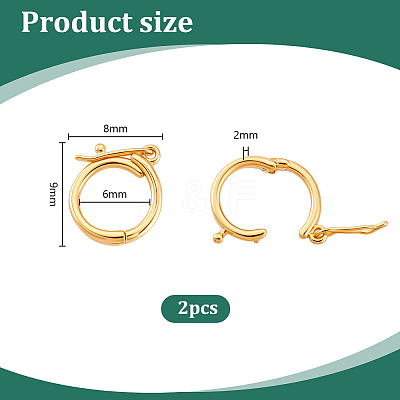 2Pcs 925 Sterling Silver Twister Clasps FIND-AR0006-31-1