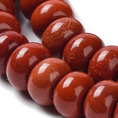 Natural Red Jasper Beads Strands G-F347-8x5mm-01-1