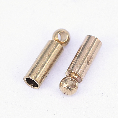 Brass Cord Ends KK-F713-31C-1