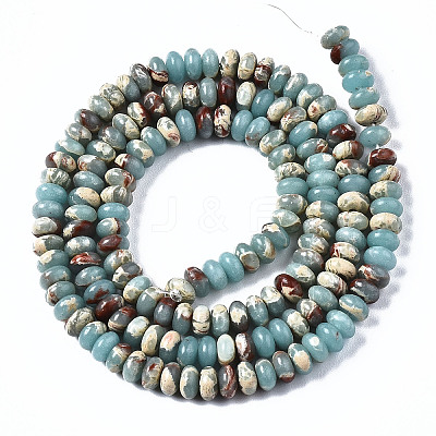Synthetic Aqua Terra Jasper Beads Strands G-S366-102B-1