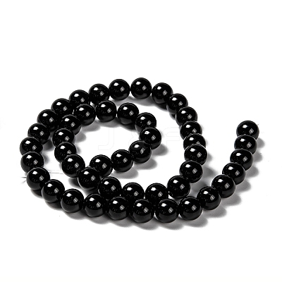 Natural Eyeless Obsidian Beads Strands LS-G-K123-06-12mm-1