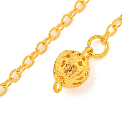 Rack Plating Brass Pointed Dowsing Pendulums AJEW-B106-03G-1