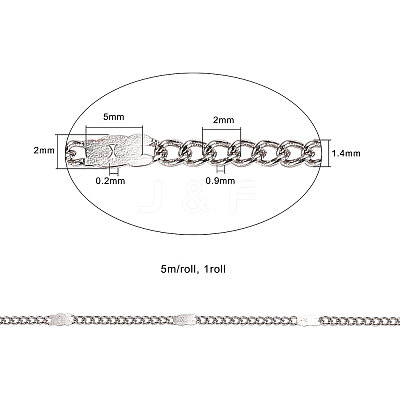 Brass Coated Iron Cable Chains CH-CJ0001-04P-1