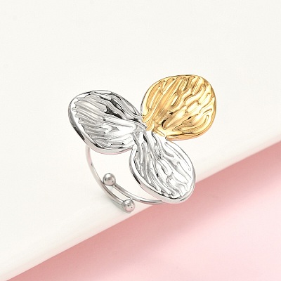 304 Stainless Steel Cuff Rings RJEW-D338-03A-GP-1
