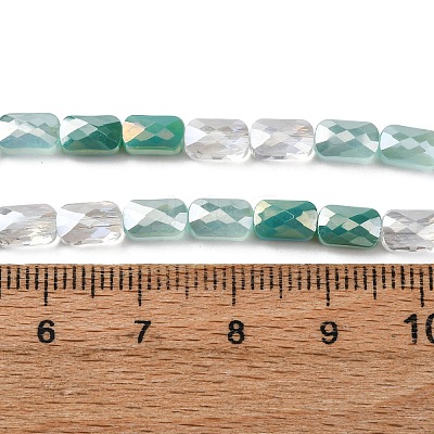 Electroplate Glass Beads Strands EGLA-D300-05-18-1