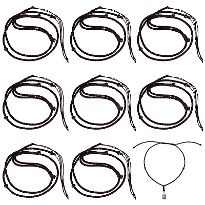 Rope Adjustable Necklaces Making MAK-WH0016-07A-1