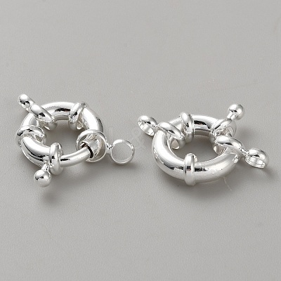 Brass Spring Ring Clasps KK-WH20010-003C-S-1