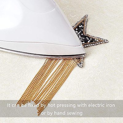 Sparkling Rhinestone Hotfix Rhinestone Iron on Patches DIY-FG0001-39-1