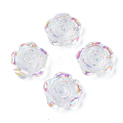 Transparent Resin Cabochons CRES-N030-001B-1