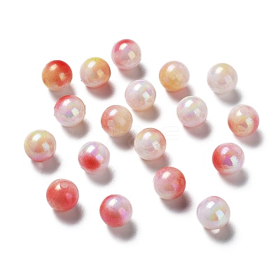 Two Tone Opaque Acrylic Beads LS-SACR-P024-01A-W14-1