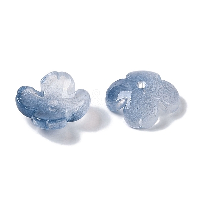 Baking Paint Glass Bead Caps GLAA-S202-04G-1