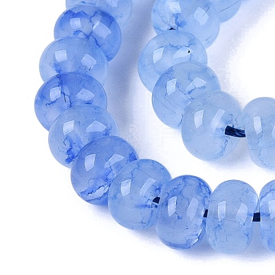 Imitation Jade Crackle Glass Beads Strands GLAA-Q108-05A-A02-1