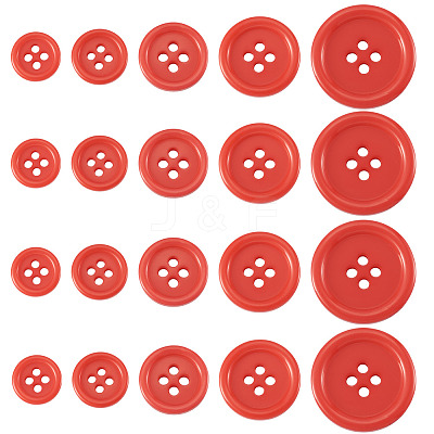 4-Hole Resin Buttons BUTT-TADJ0001-03F-1