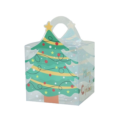 Square Transparent PVC Bakery Bakery Boxes BAKE-PW0007-136C-1