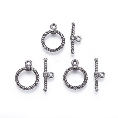 Alloy Toggle Clasps X1-PALLOY-F178-01B-1