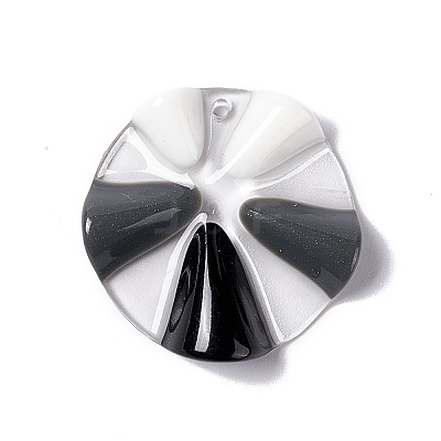 Transparent Resin Pendants RESI-E029-03C-1