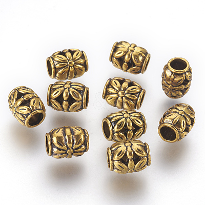 Tibetan Style Alloy Beads X-GLF0855Y-1