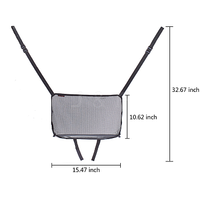 Universal Auto Car Seat Storage Mesh Organizer With Hook Pouch Holder Trunk And Car Seat Organizer ST-GF0001-01-1