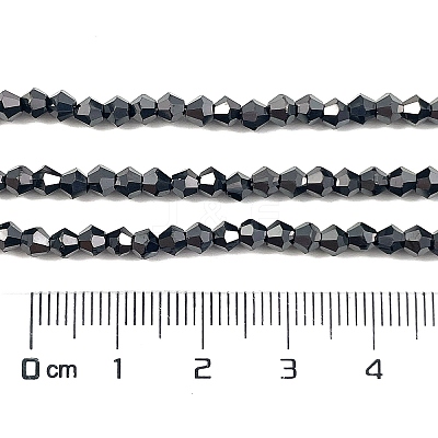 Transparent Electroplate Glass Beads Strands EGLA-A039-T3mm-UA13-1