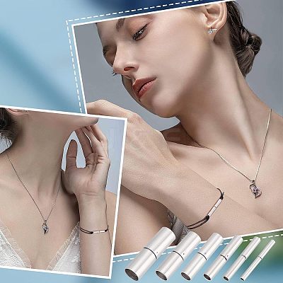 6 Sets 6 Styles 304 Stainless Steel Bayonet Clasps STAS-UN0037-37-1